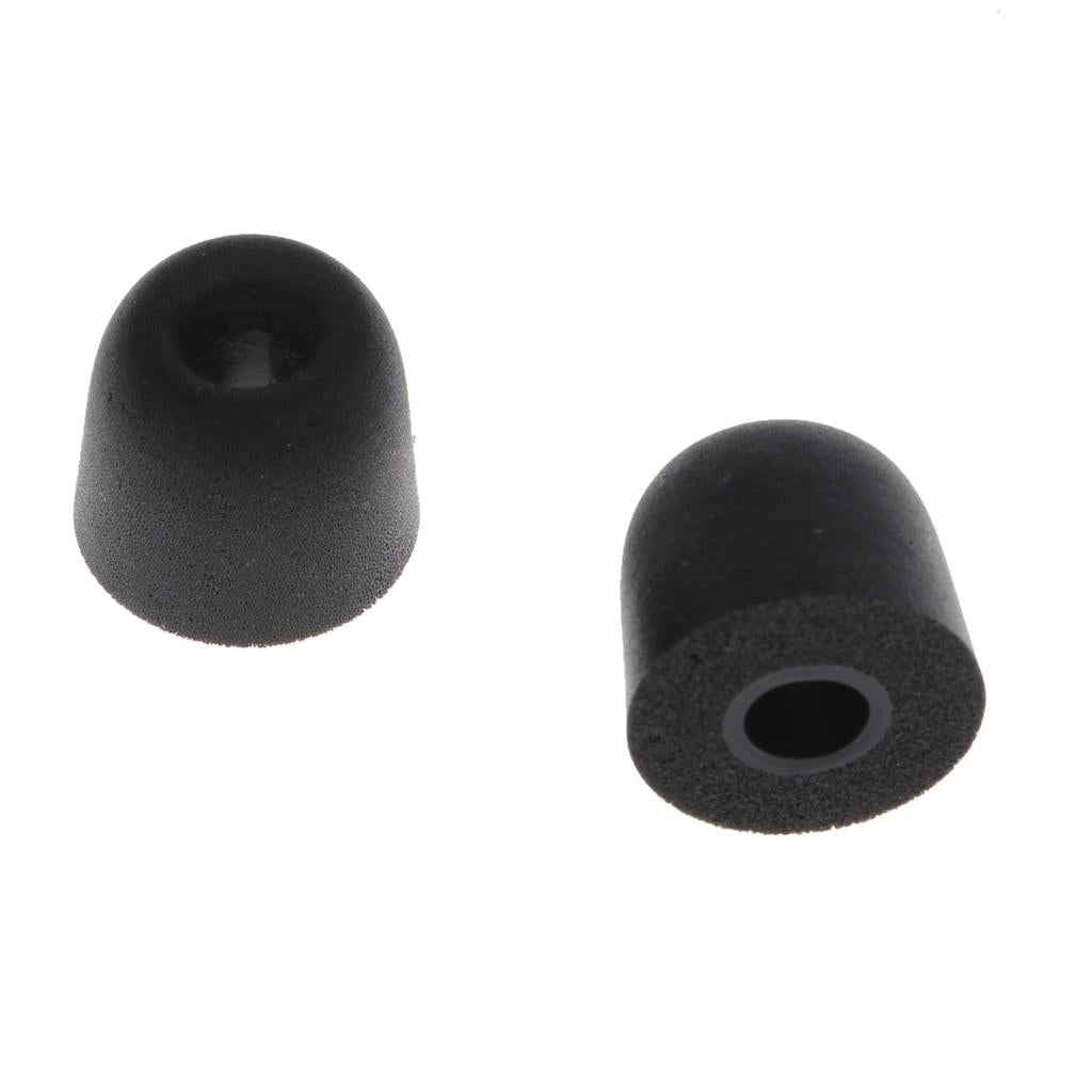 5 Pairs 4.5mm Memory Foam Tips Eartips For Earbuds /IN-EAR Earphones M Black