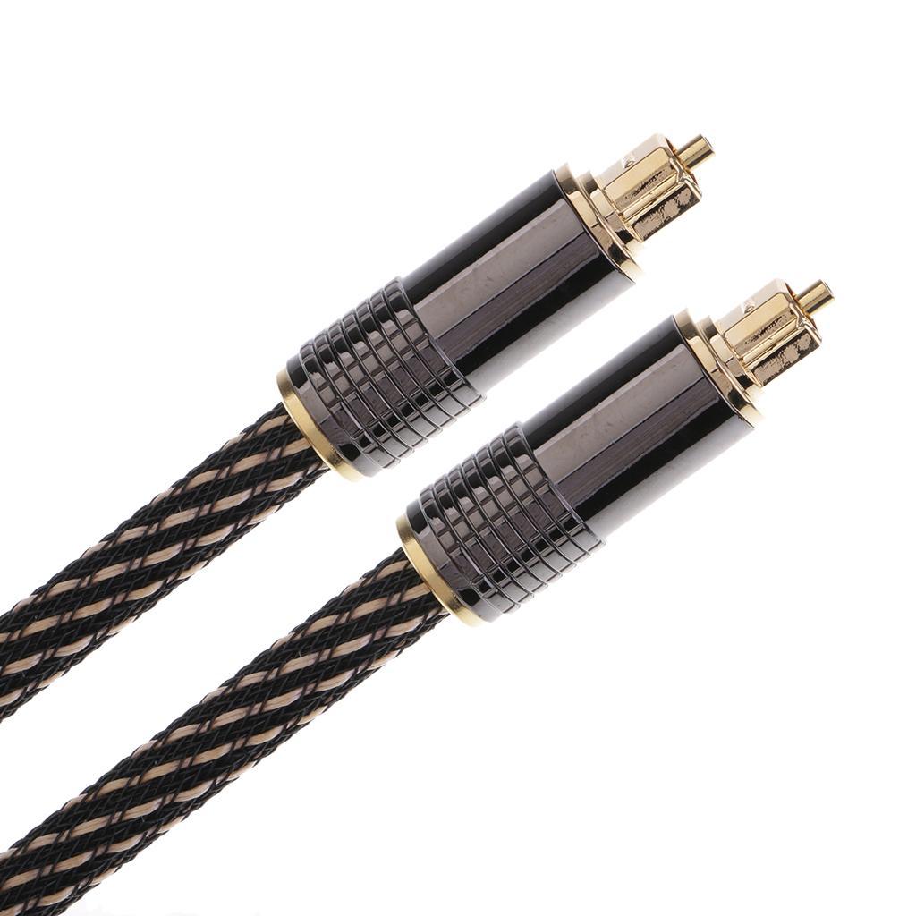 Universal Digital Fiber Optical Cable Connector Cord Toslink Adapter 1M
