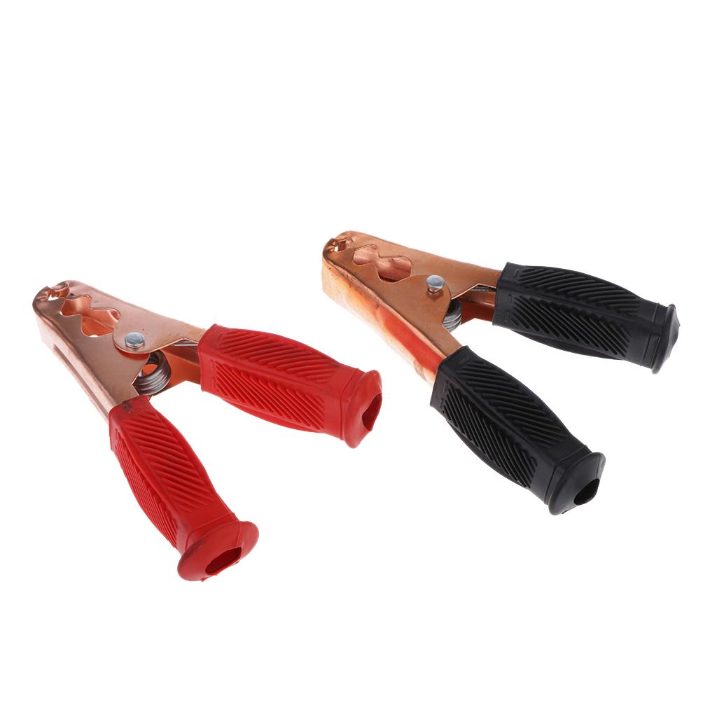 2 Pieces Car Vehicle Battery Test Alligator Crocodile Clip Clamp