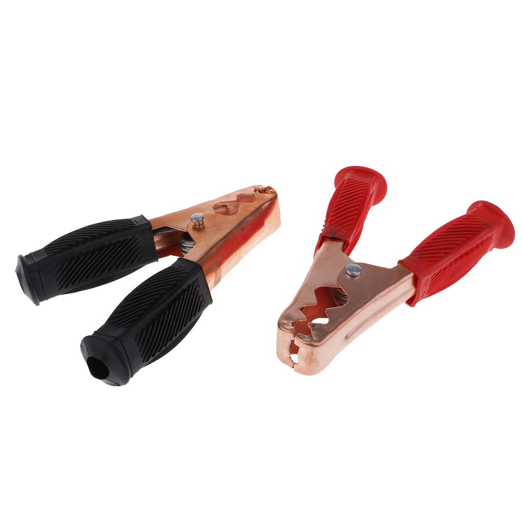 2 Pieces Car Vehicle Battery Test Alligator Crocodile Clip Clamp