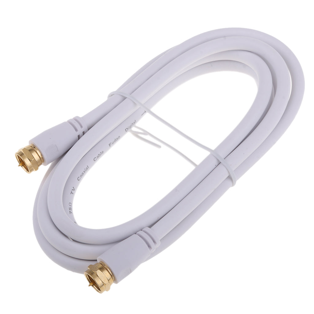 TV F Coaxial Cable Flylead Aerial Male to Male RF Satellite Antenna Cable