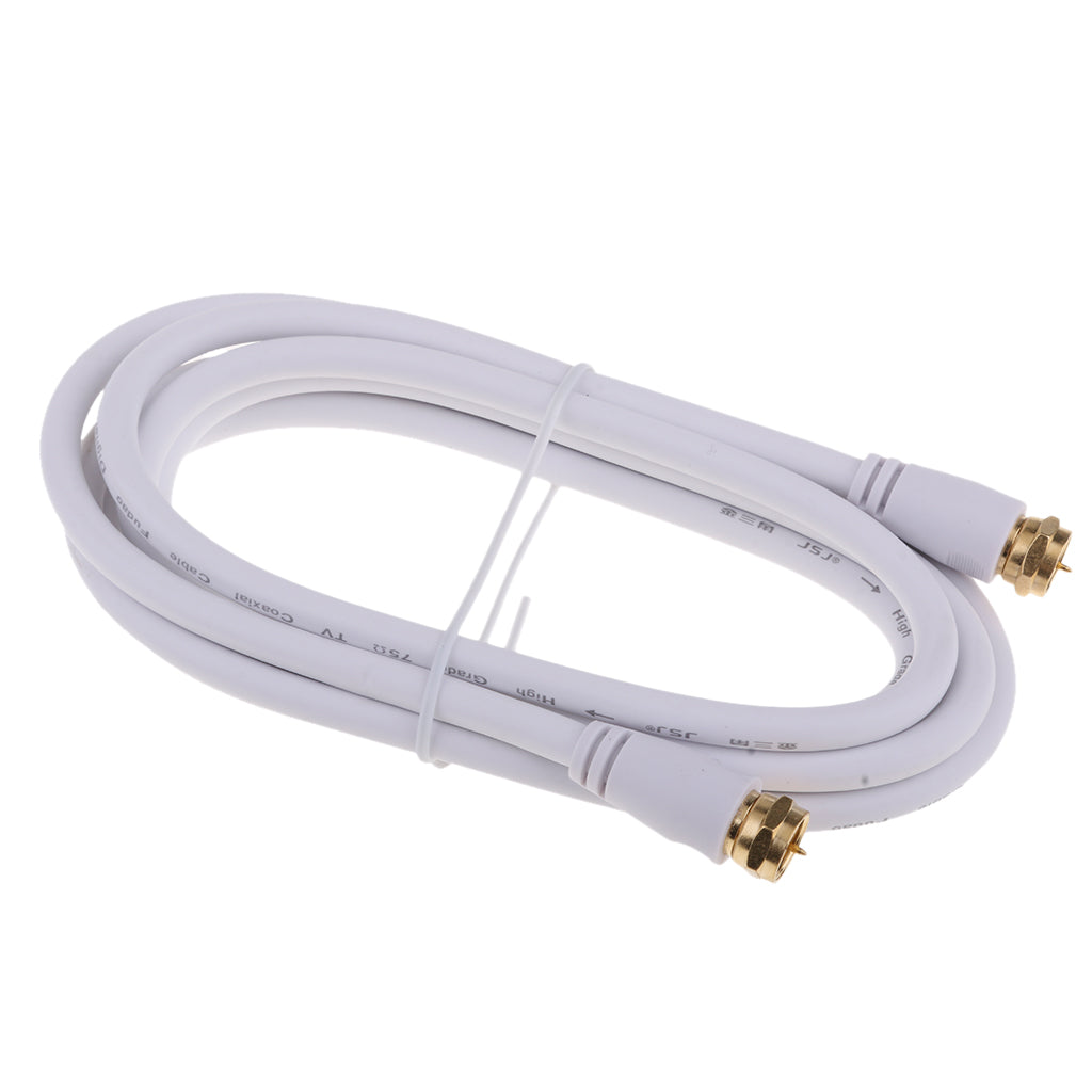 TV F Coaxial Cable Flylead Aerial Male to Male RF Satellite Antenna Cable