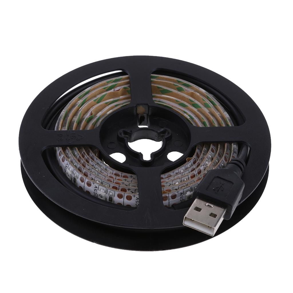 Background Light 5V USB Powered LED Strip Light TV Backlight Kit 1M red