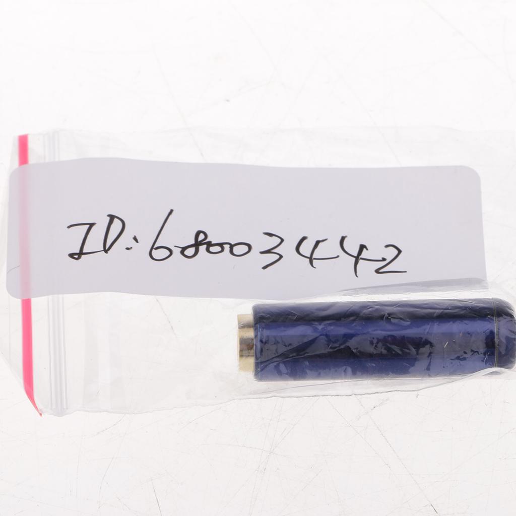 3.5mm 1/8 TRRS 4 Pole Female Plug A/V Solder Connector Blue"