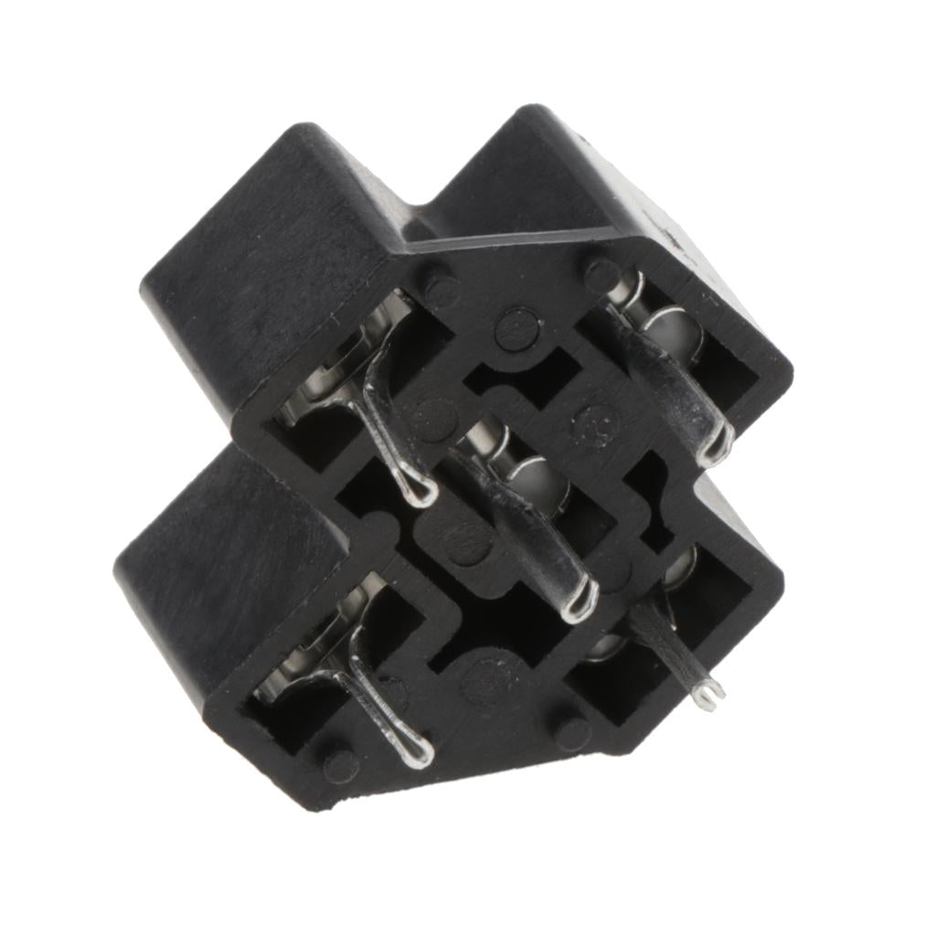 40A 5Pin Relay Connector PC Board Mount Micro Relay Socket PCB Thermoplastic