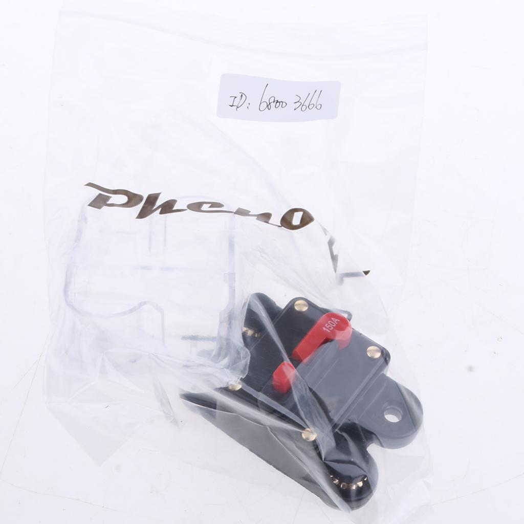 Circuit Breaker Trolling Car Audio Inline Fuse Inverter Waterproof Case 150A