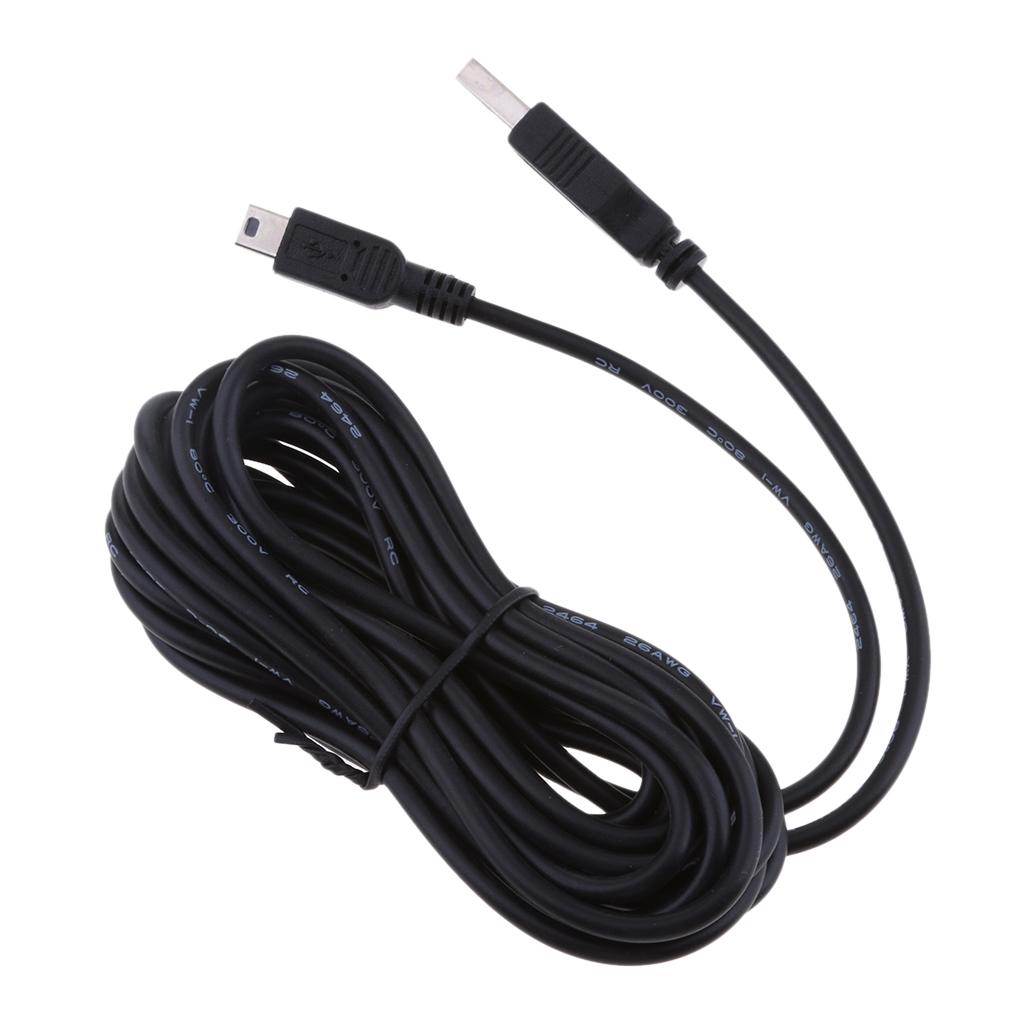 5x5V 2A Mini USB Charger Cable Direct Head Plug DVR GPS Charging Cable