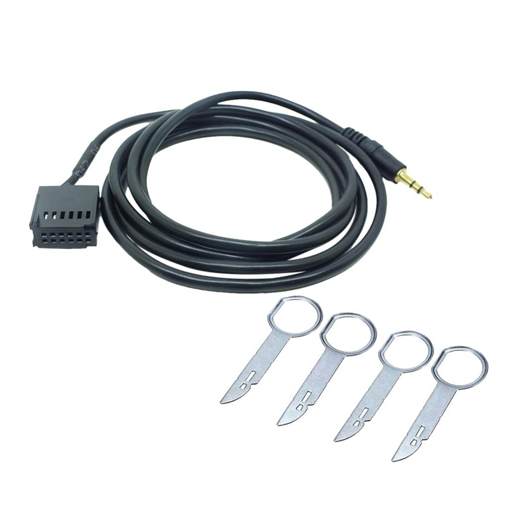 3.5mm Male Aux Audio Input Connector Cable Adapter for Ford Focus Mondeo