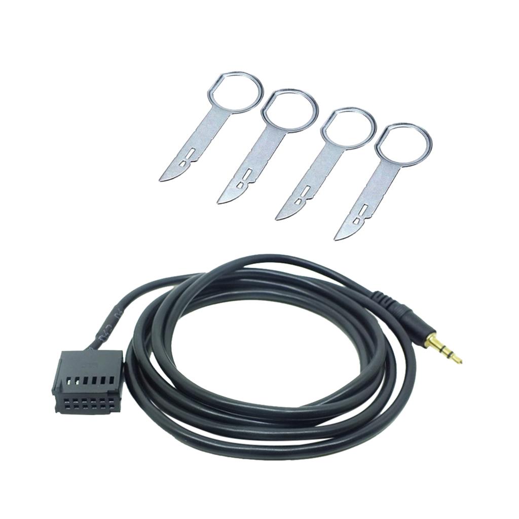 3.5mm Male Aux Audio Input Connector Cable Adapter for Ford Focus Mondeo