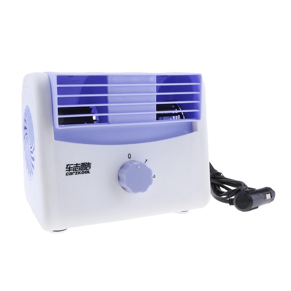 Mini Automobile Mute Vaneless Cooling Fan Speed Turbofan for 12V/24V Car 12V