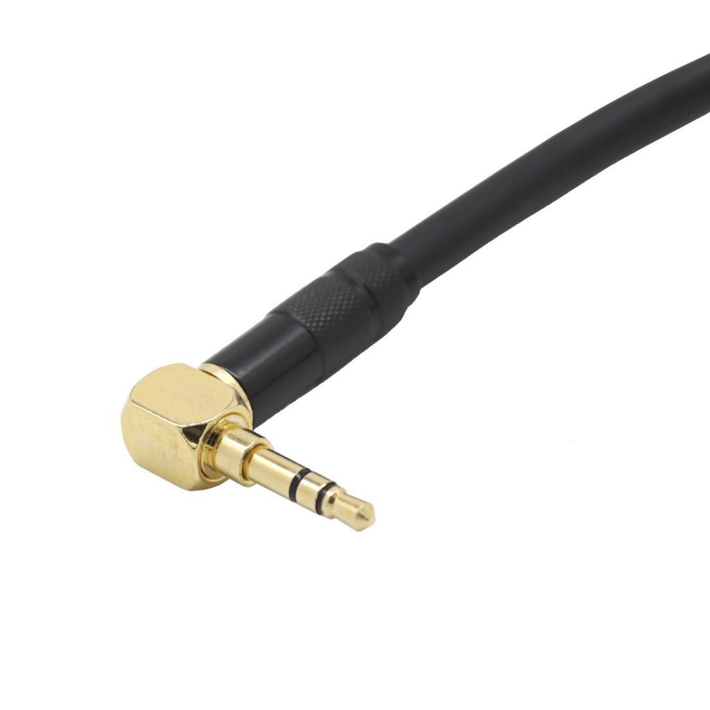 3 Pin XLR Female to Right Angle 3.5mm Stereo Jack Mic Audio Cord Cable