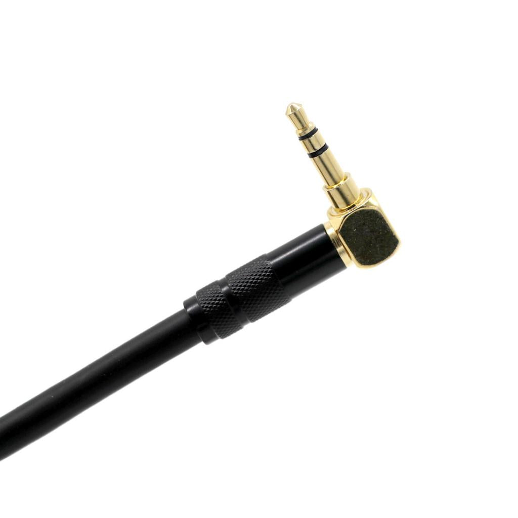 3 Pin XLR Female to Right Angle 3.5mm Stereo Jack Mic Audio Cord Cable