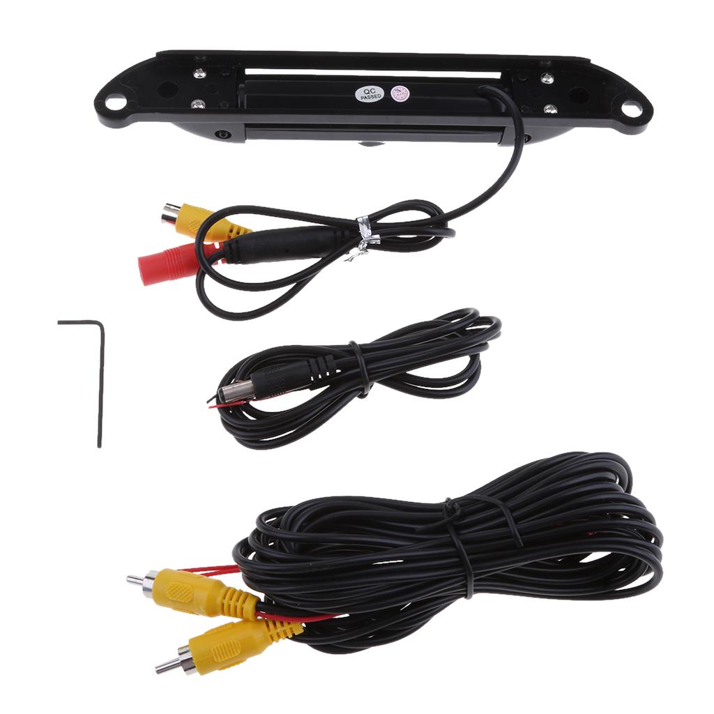 License Plate Frame Backup Camera Night Vision Rearview Camera Black