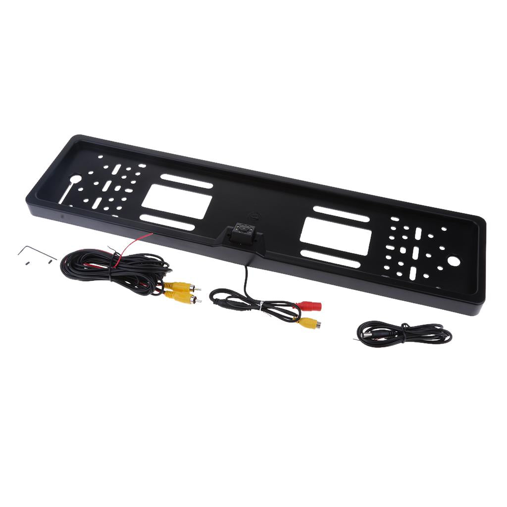 170 Degrees EU License Frame Backup Camera Rearview Camera Night Vision 8LED