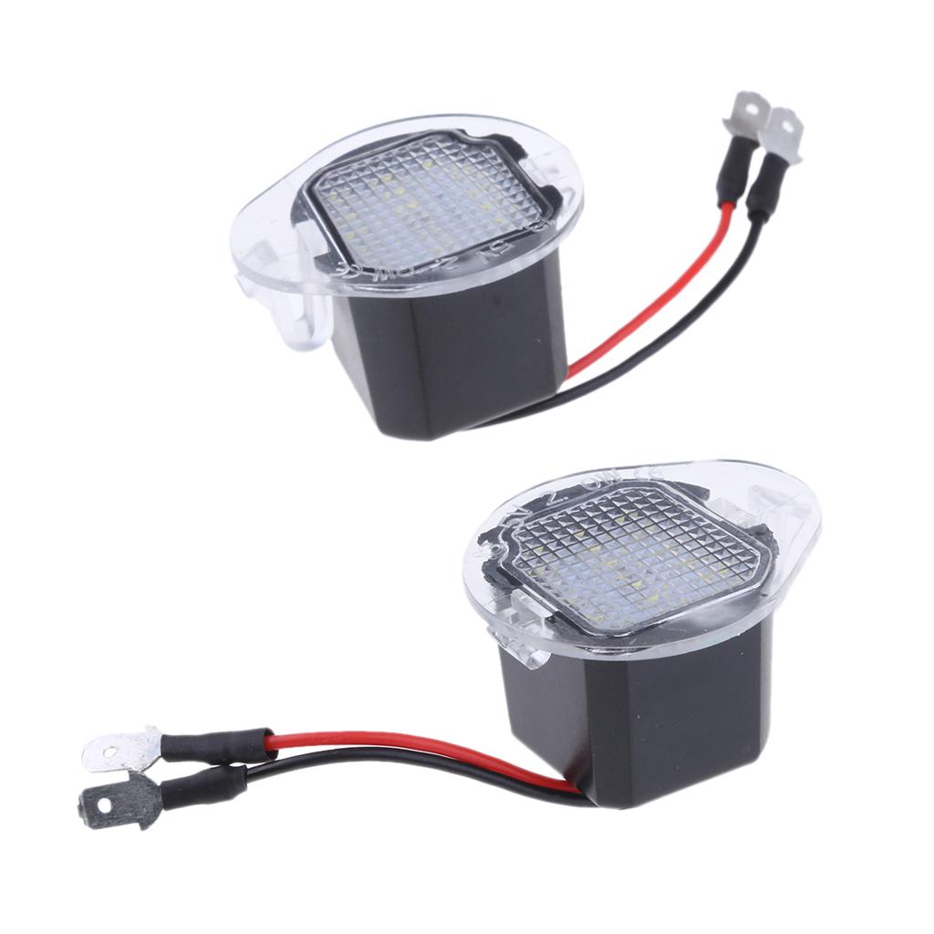 1 Pair LED Side Rearview Mirror Lighting Puddle Lights for Jeep Cherokee