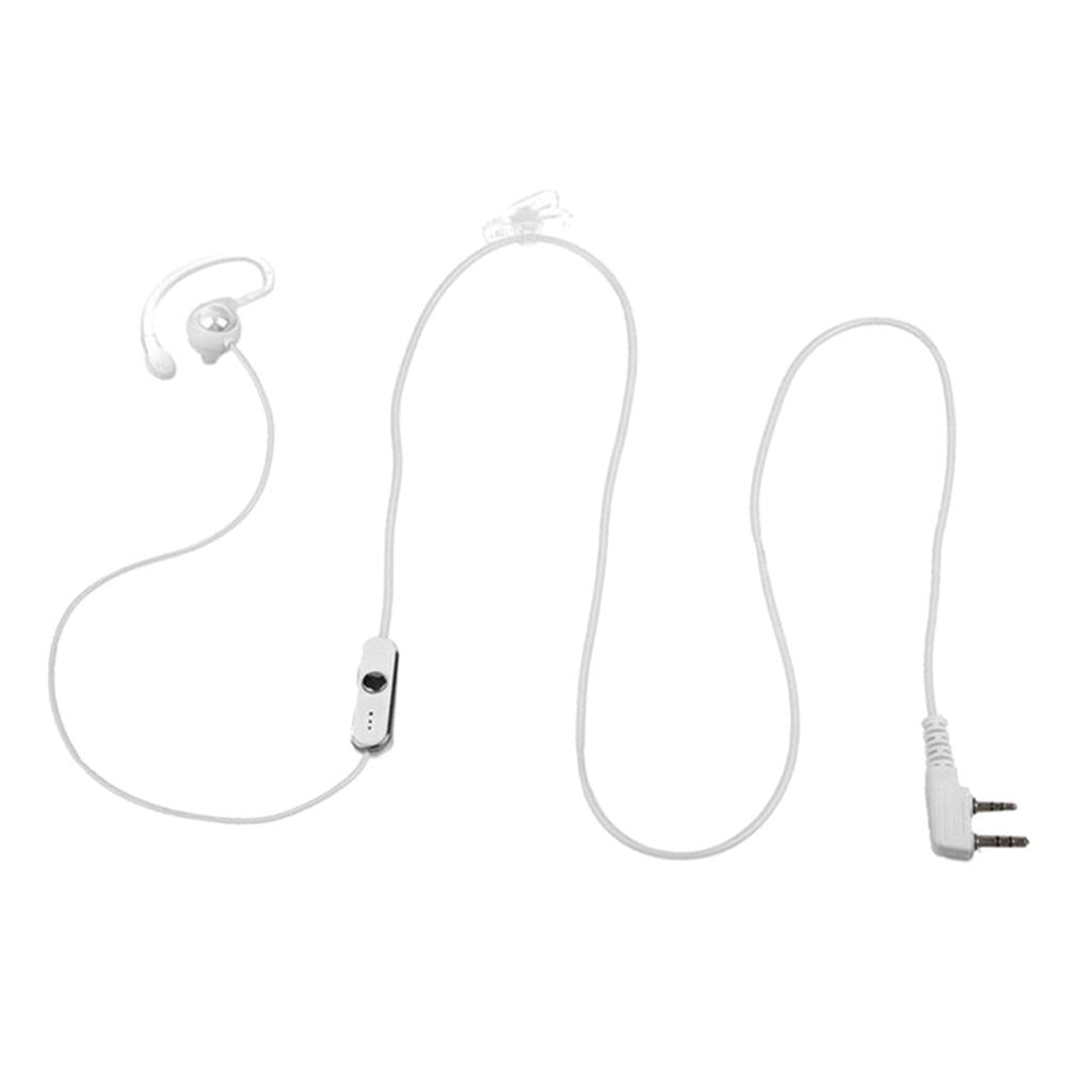 2 Pin Two Way Radio Headset PTT Mic Walkie Talkie for Baofeng Wouxun