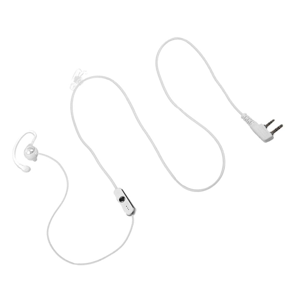 2 Pin Two Way Radio Headset PTT Mic Walkie Talkie for Baofeng Wouxun
