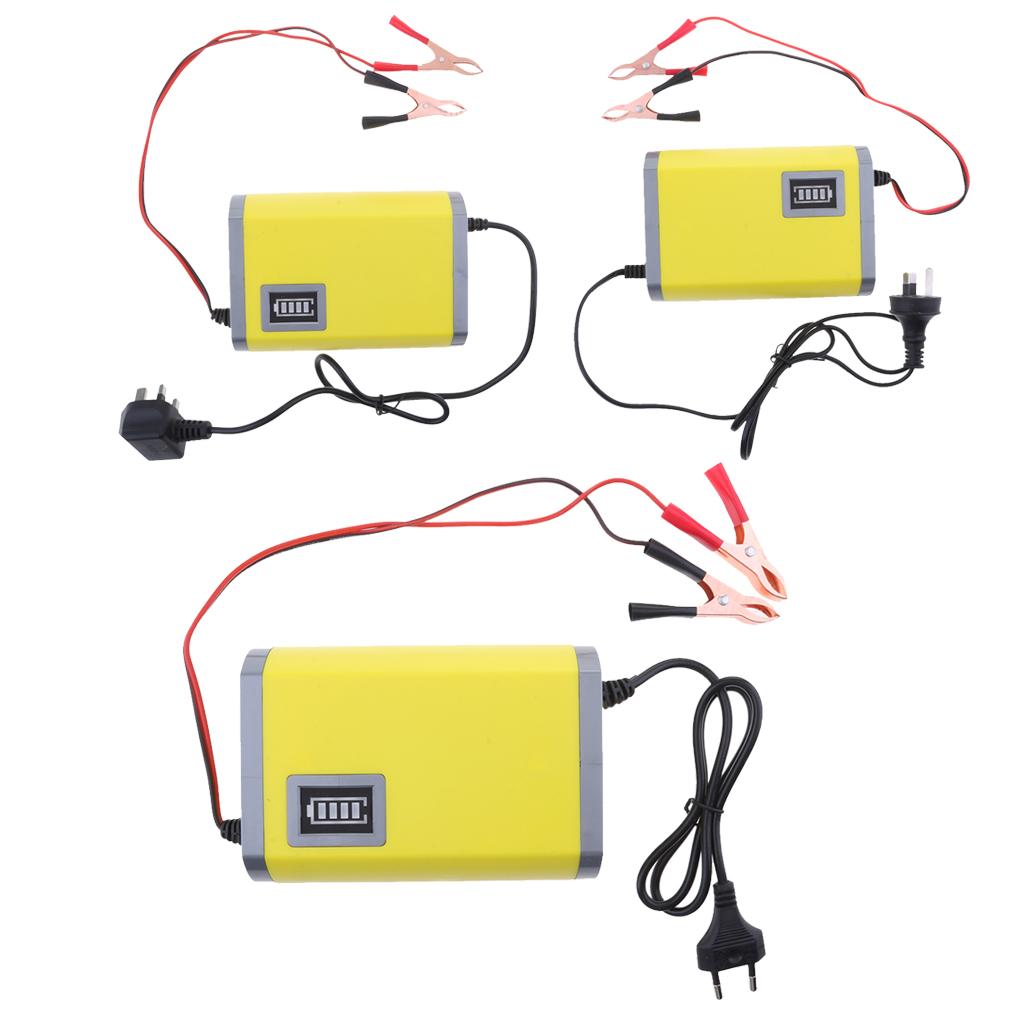 Car Motorcycle Battery Charger 12V 6A Adapter Power Supply Input 220V
