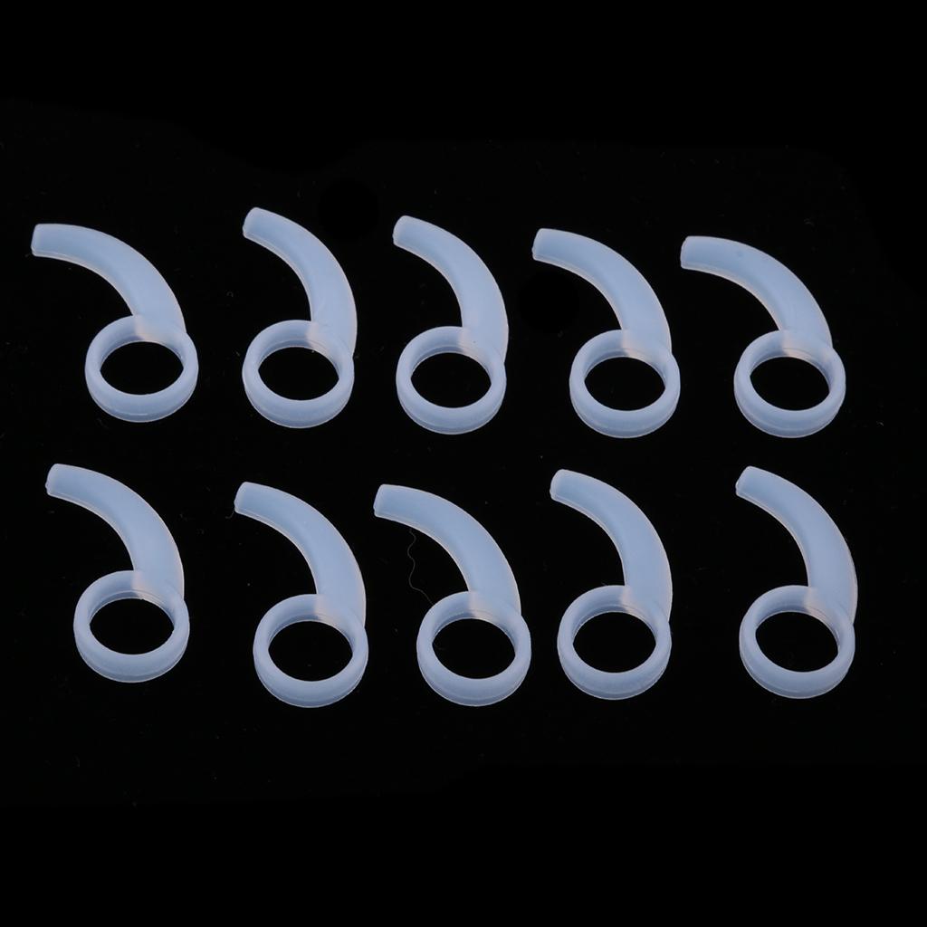 Silicone Earphone Ear Hooks Plugs for In-Ear Headphone 9MM-13MM white