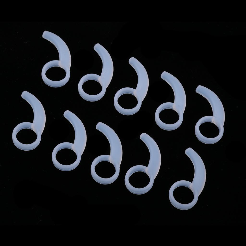 Silicone Earphone Ear Hooks Plugs for In-Ear Headphone 9MM-13MM white
