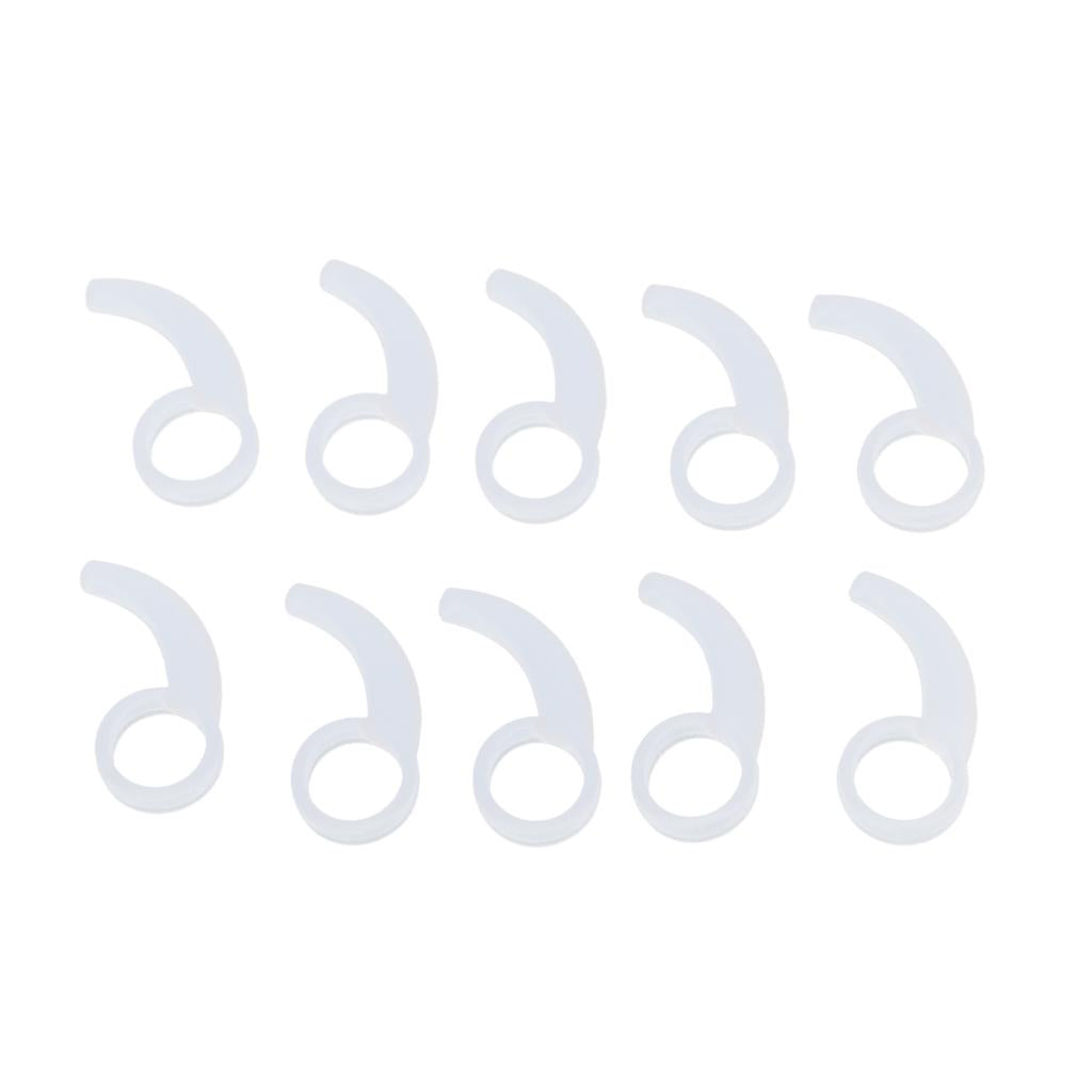Silicone Earphone Ear Hooks Plugs for In-Ear Headphone 9MM-13MM white