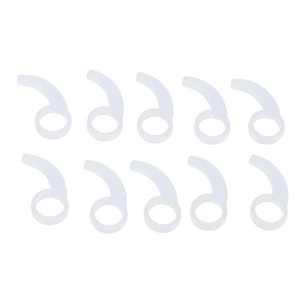 Silicone Earphone Ear Hooks Plugs for In-Ear Headphone 9MM-13MM white