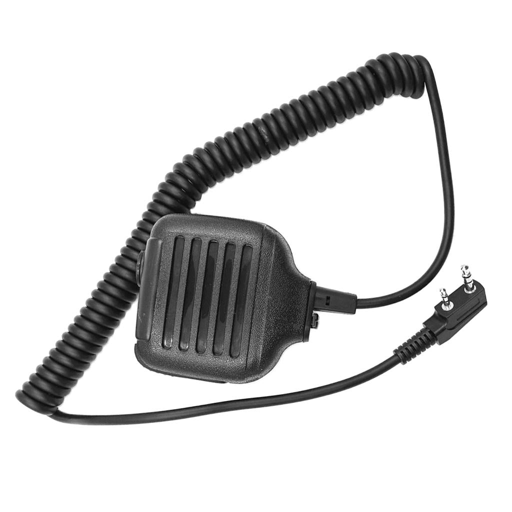 2pin Heavy Duty Shoulder Remote Speaker Mic Microphone PTT For Kenwood Radio