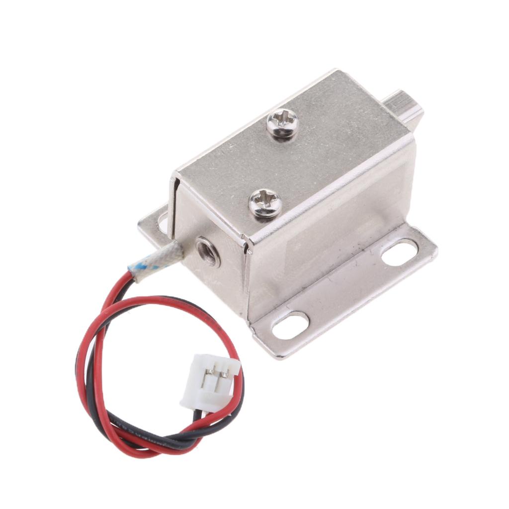 Mini 6V 1A Electric Magnetic Lock Door Gate Cabinet Locker downwards bolt