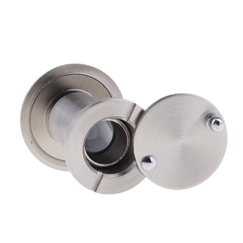 Entry Door Viewer Pure Copper HD 200 Wide Angle with Back Cover Silver