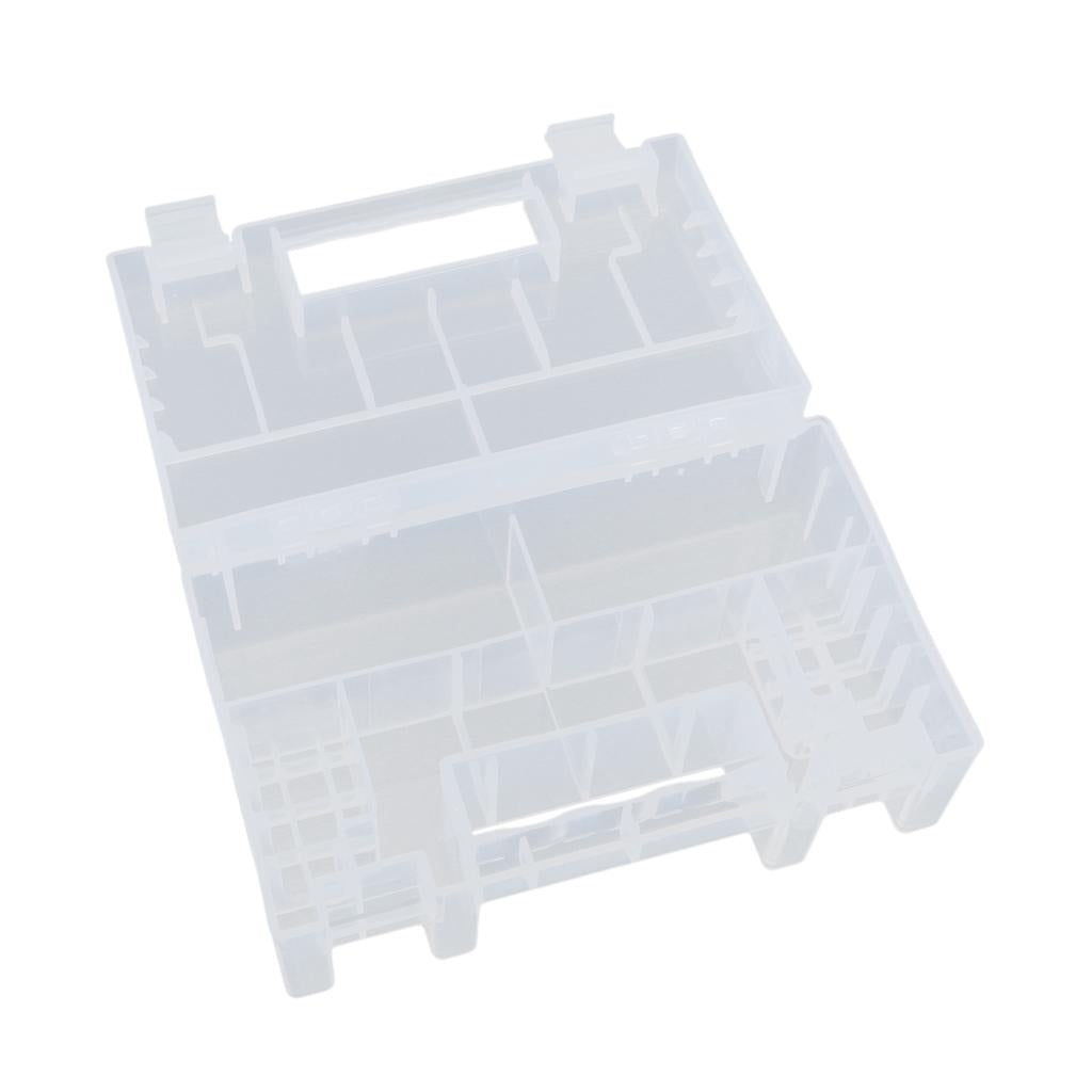Plastic Battery Storage Organizer Box Case 34 Pieces for AA/AAA Batteries