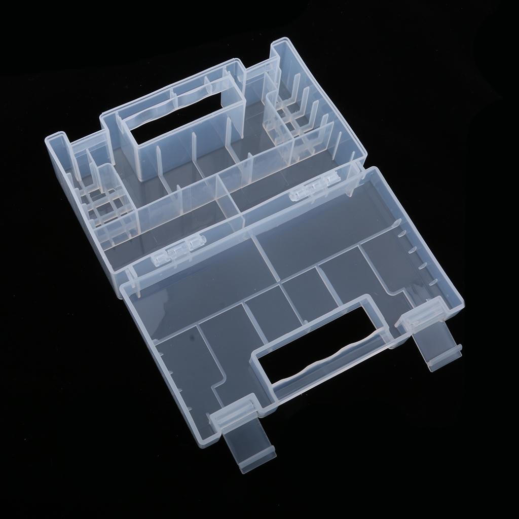 Plastic Battery Storage Organizer Box Case 34 Pieces for AA/AAA Batteries
