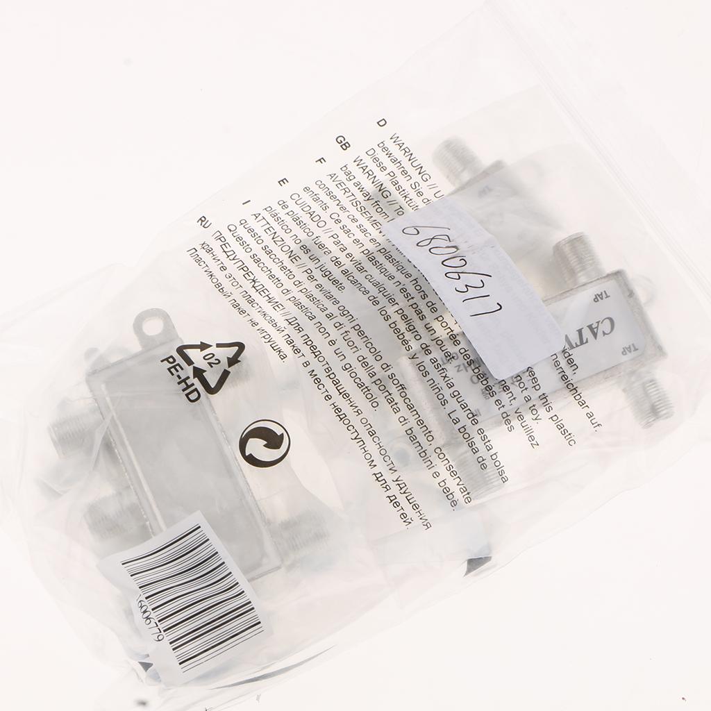 4Pieces 4 Way Coax Coaxial Cable TV Splitter for Video VCR RF Antenna