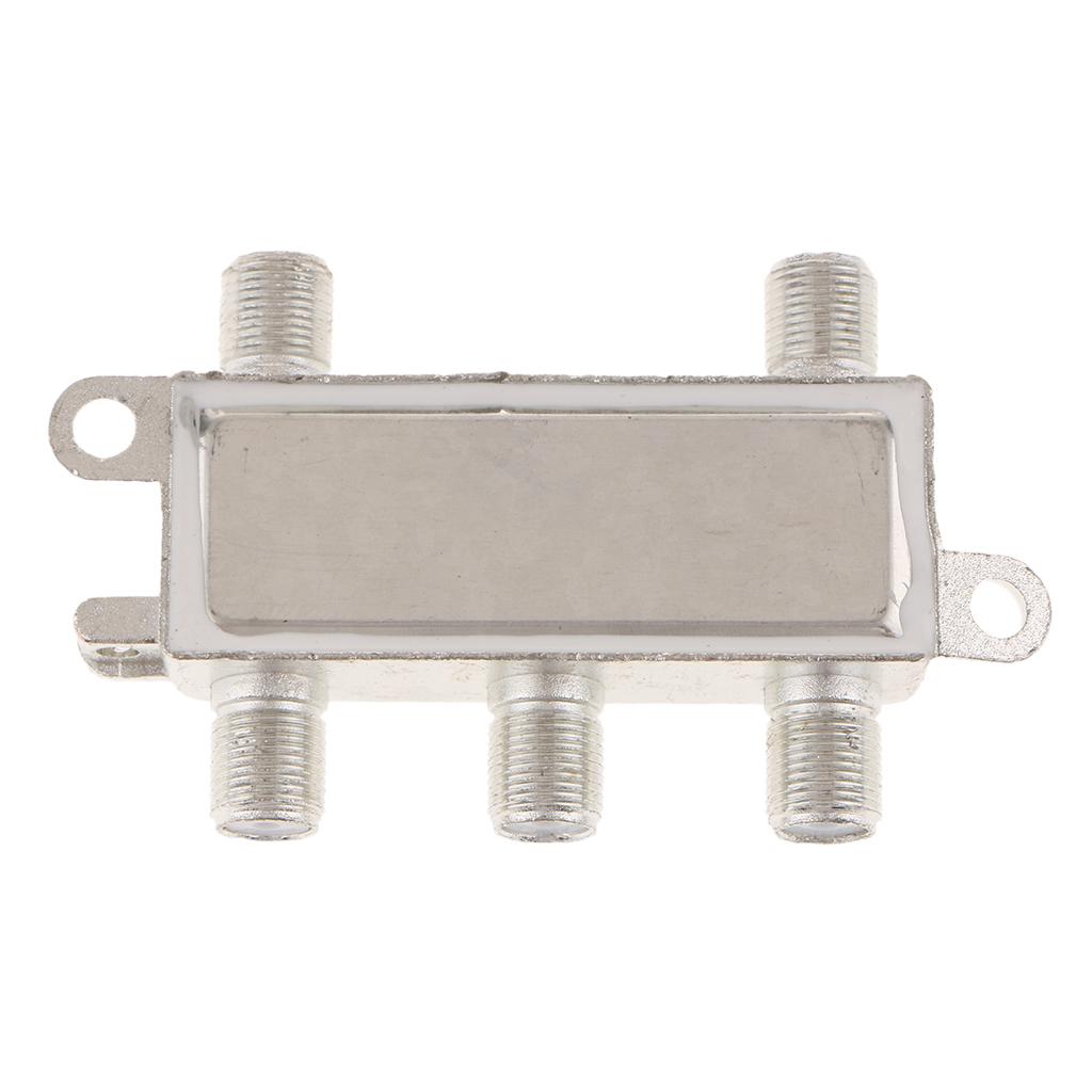 4Pieces 4 Way Coax Coaxial Cable TV Splitter for Video VCR RF Antenna