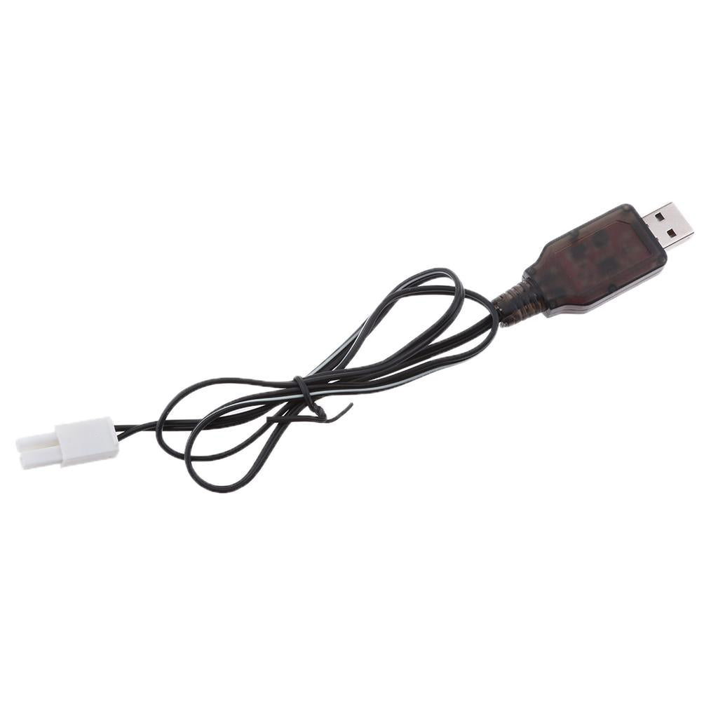 6V USB to EL-2P Plug NI-MH/NI-Cd Battery Charging Cable for RC Drone Toys