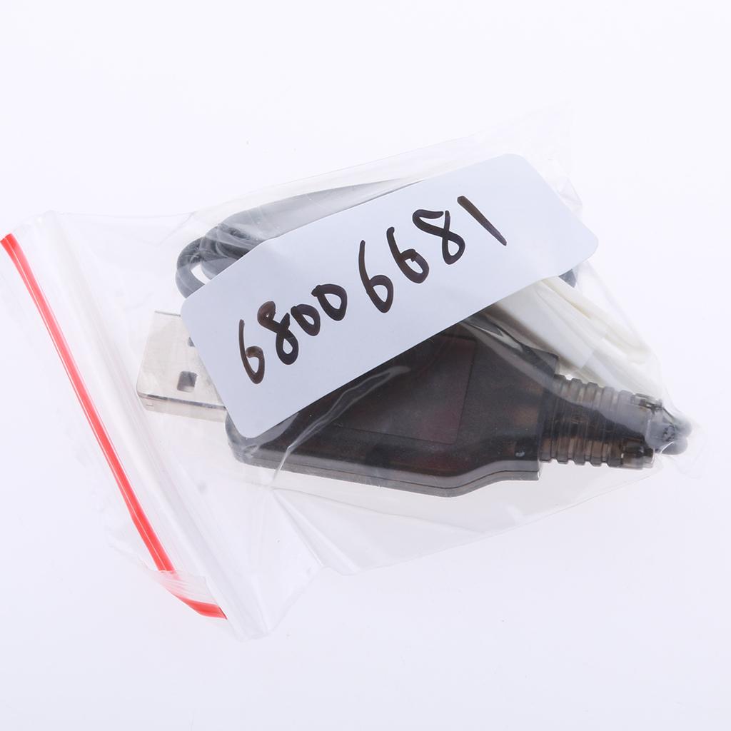 7.2V USB to EL-2P Plug NI-MH/NI-Cd Battery Charging Cable for RC Drone Toys
