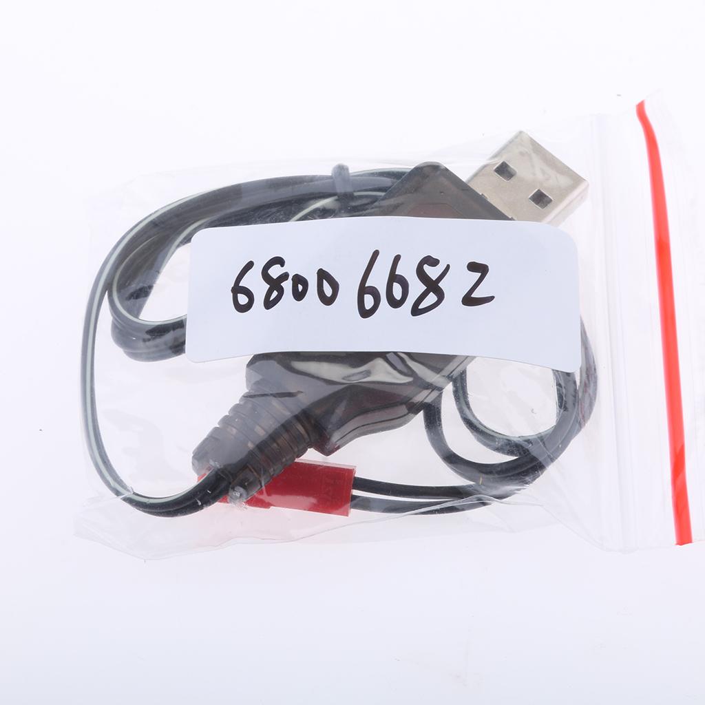 4x7.2V USB to JST-2P Plug NI-MH/NI-Cd Battery Charging Cable for RC Drone Toys