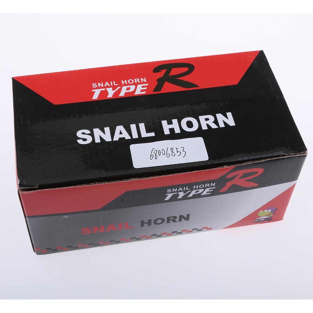 1 Pair Sound Level 12V Loud Car Auto Electric Vehicle Horn Snail Horn 105dB