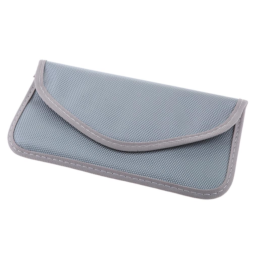 Cell Phone Anti-tracking Anti-GPS RFID Signal Blocker Pouch Bag silver
