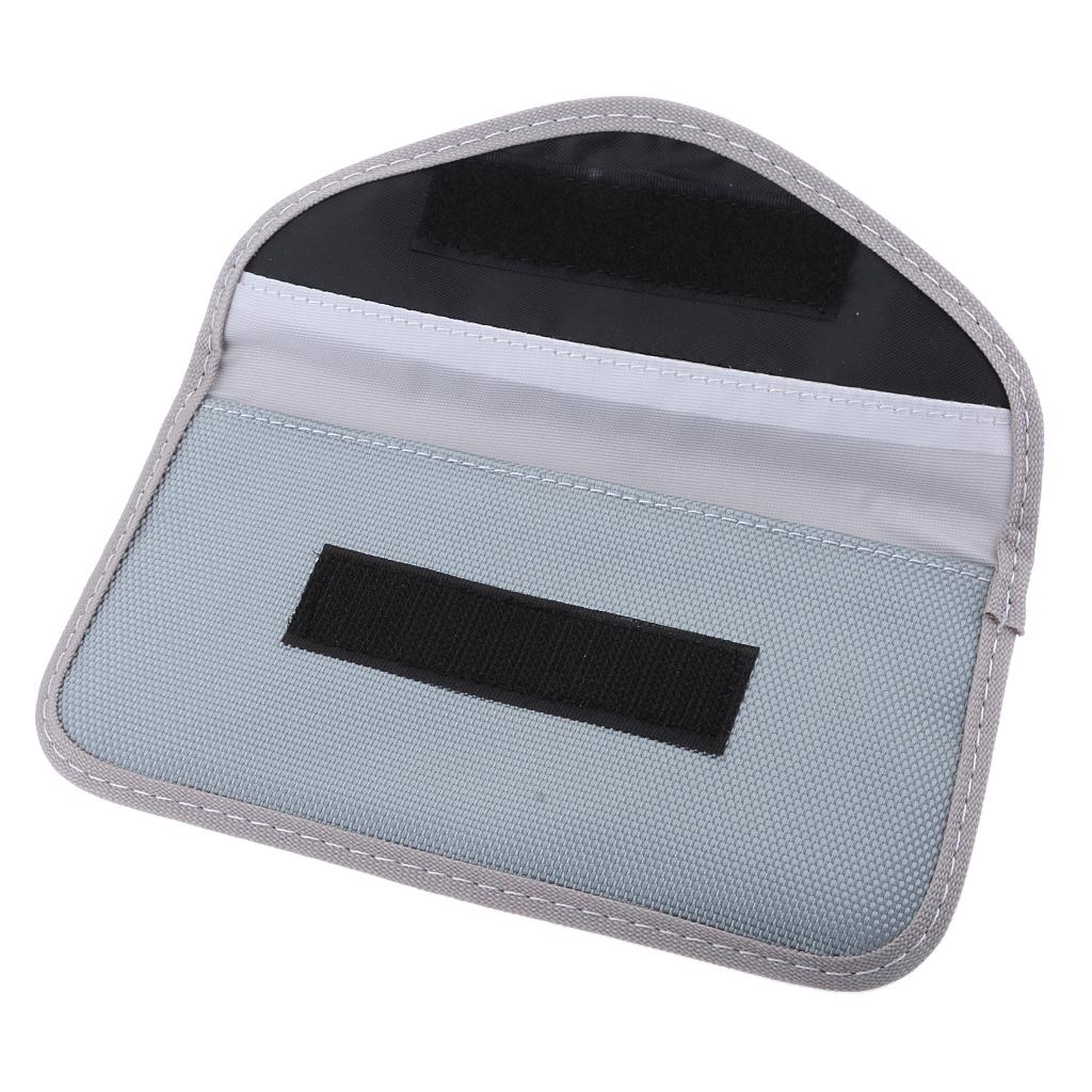 Cell Phone Anti-tracking Anti-GPS RFID Signal Blocker Pouch Bag silver