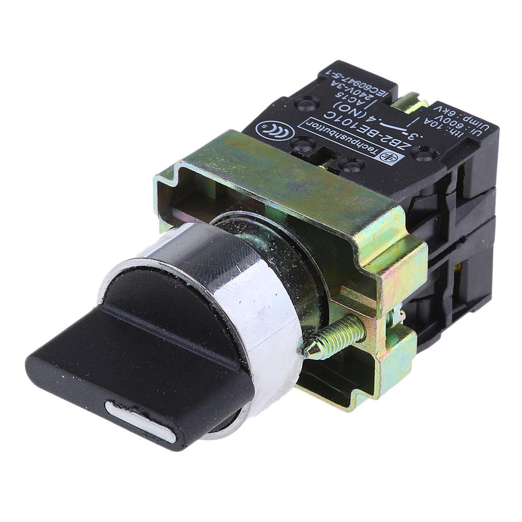 ZB2-BE101C 22mm Momentary 2 NO Three 3-Position Rotary Selector