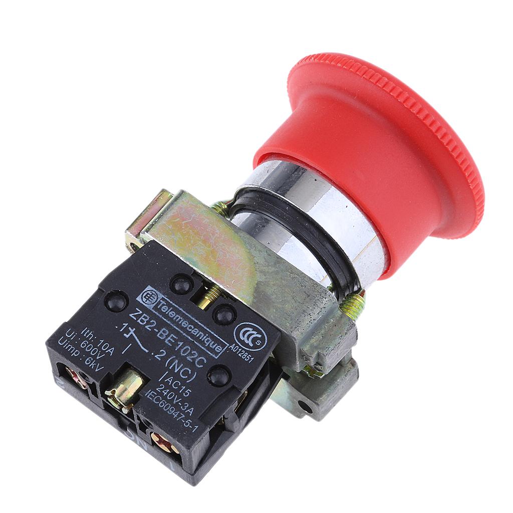 XB2-BS542 Mushroom NC Emergency Stop Latching Rotary Push-button Switch