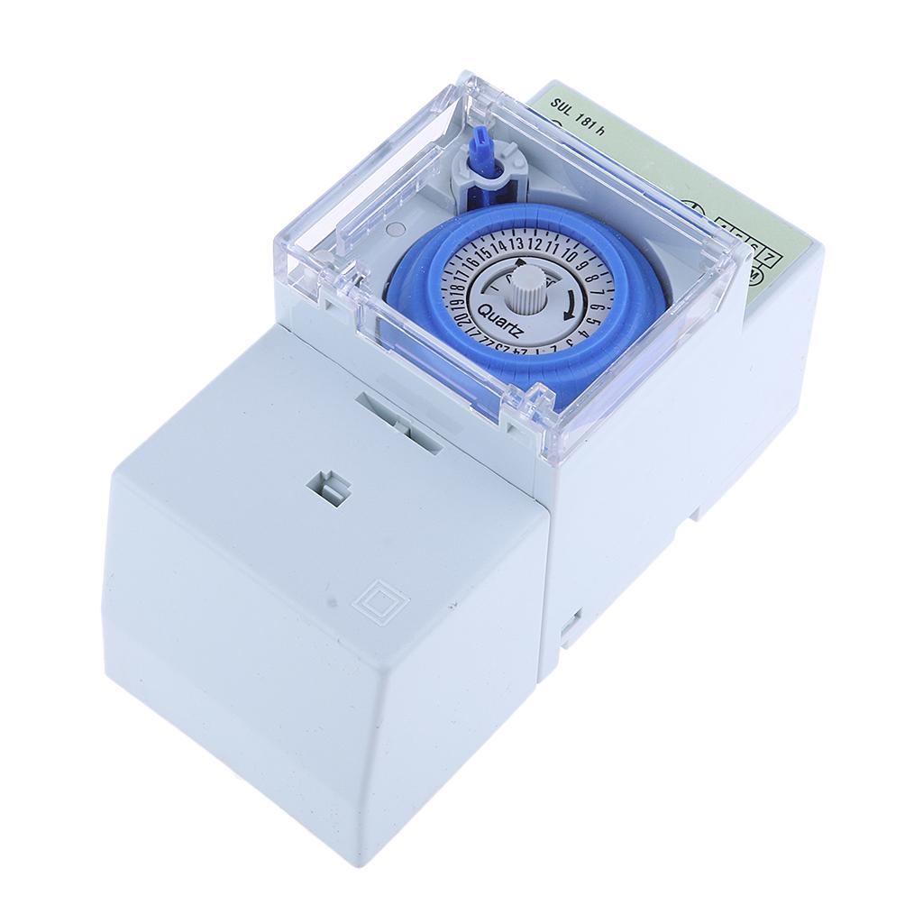 SUL181h 220VAC 16A Mechanical Timer 24Hours Mechanical Din Rail Timer Switch