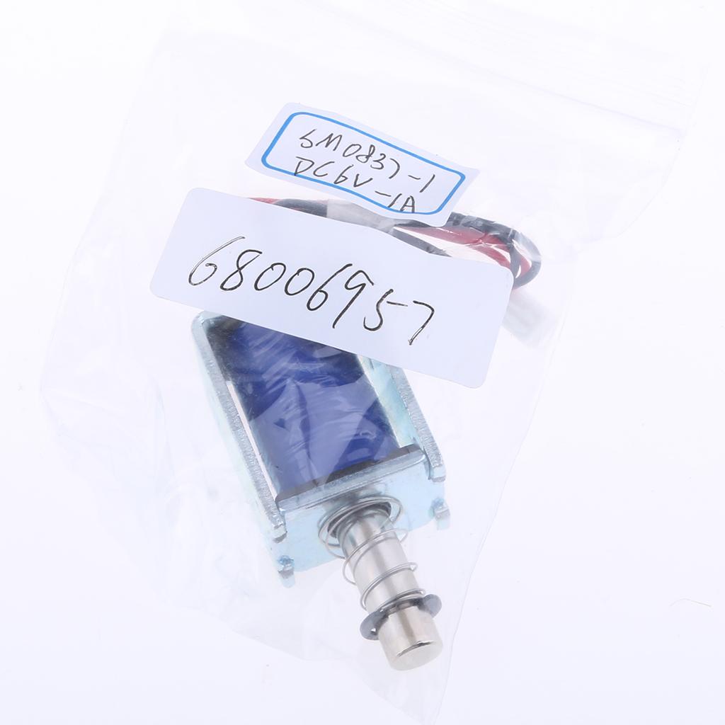 DC 6V 1A Electric Magnetic Push-Pull Solenoid Lock for Doors Gates Cabinet