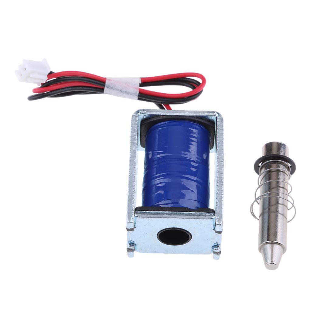DC 6V 1A Electric Magnetic Push-Pull Solenoid Lock for Doors Gates Cabinet