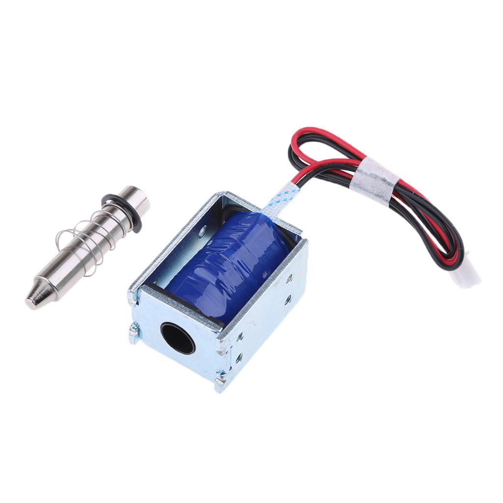 DC 6V 1A Electric Magnetic Push-Pull Solenoid Lock for Doors Gates Cabinet