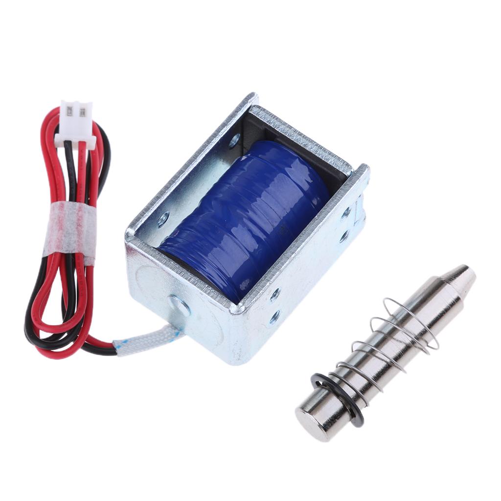 DC 12V 2A Electric Magnetic Push Solenoid Lock for Doors Gates Cabinet