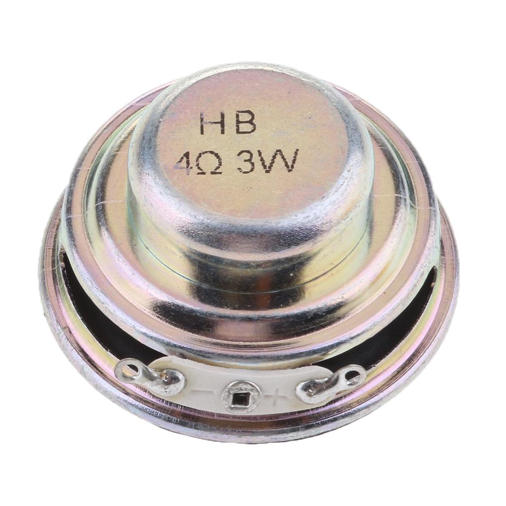 40mm 3W Full Range Audio Speaker Round Loudspeaker Replacement Black