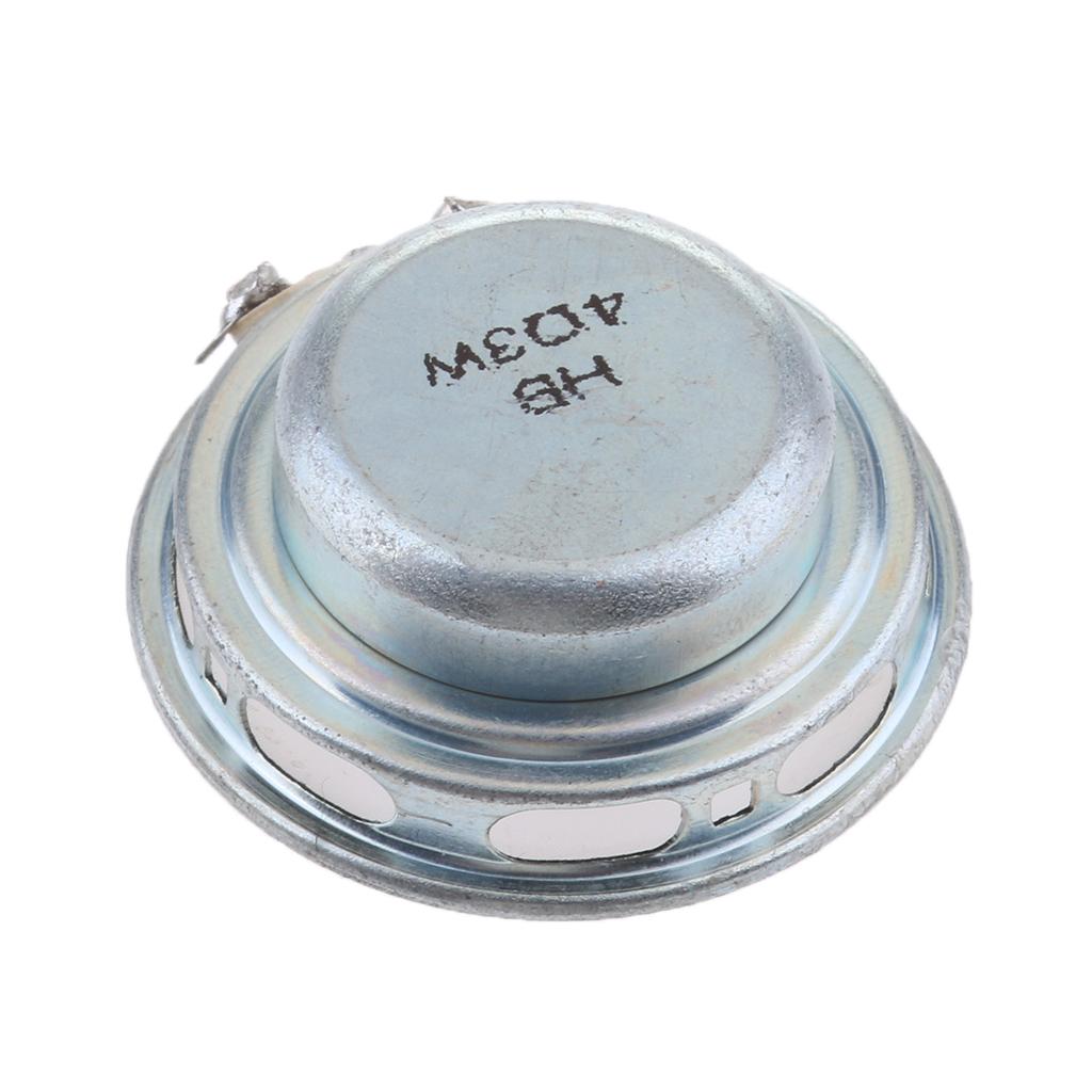 40mm 3W Full Range Audio Speaker Round Loudspeaker Replacement White
