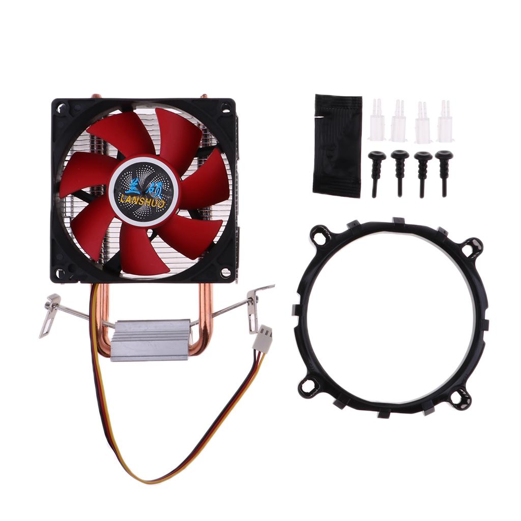 CPU Cooler 9cm Cooling Fan Radiator Heatsink Copper Heat Pipes for Intel/AMD