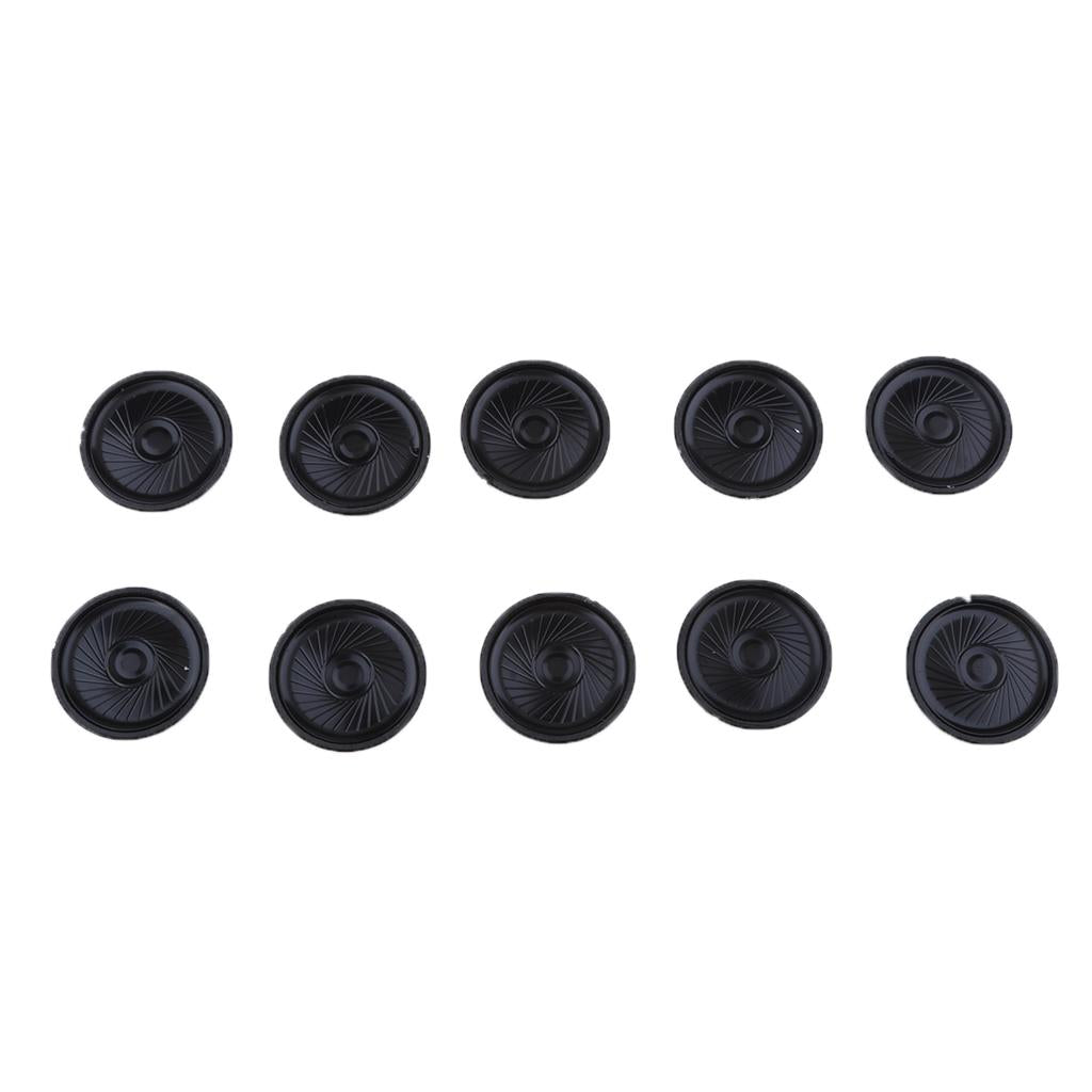 10Pieces Full Range Speaker 0.5W 8ohm Round Loudspeaker 40x40mm